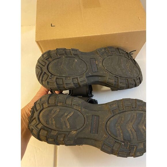 Skechers sandals men’s 11 memory foam relaxed fit brown sn# 64487 - Picture 5 of 5